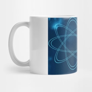 Cyborg and atom model Mug